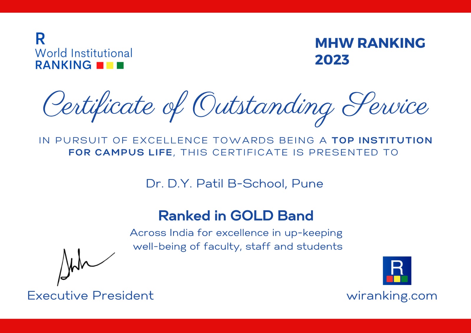 Placement Excellence Award